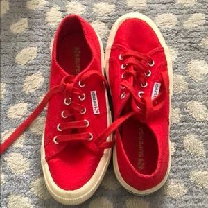 Red Superga Sneakers